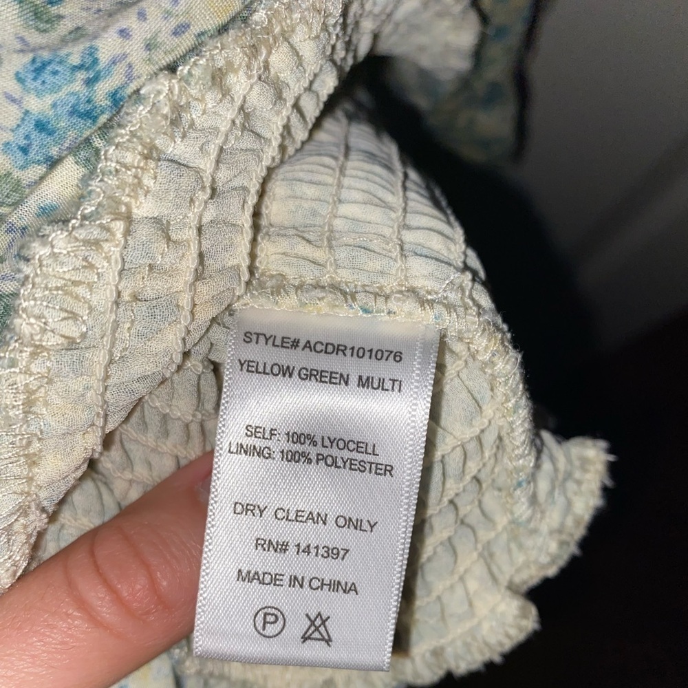 ASTR The Label Eastwick Dress NWOT – Yellow Green Floral, Boho Chic Cottagecore - Picture 10 of 12